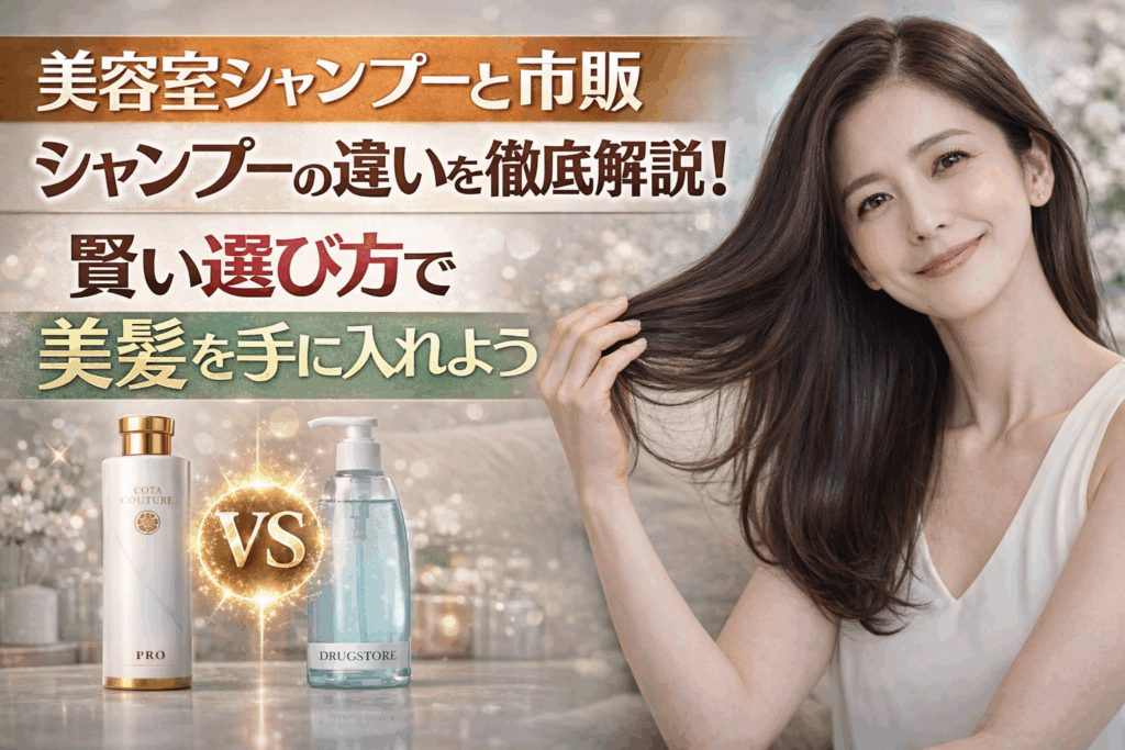 美容室シャンプーと市販シャンプーの違いを徹底解説！賢い選び方で美髪を手に入れよう